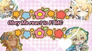 • Obey Me react to FMC •• Replaced FMC AU •• Rn x FMc ••Kazi smøkyTwT •✓✓ [upl. by Neyuq718]