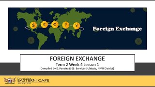 Gr 12 Tourism Foreign Exchange Lesson 1 [upl. by Ahsienahs690]