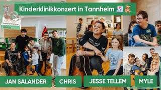 Myle CHRIS Jesse Tellem amp Jan Salander besuchen Nachsorgeklinik Kinderklinikkonzert Tannheim 2024 [upl. by Avenej]