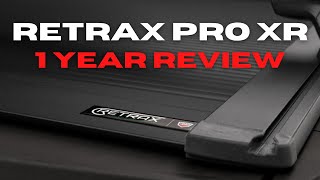 RETRAXPRO XR Tonneau Cover 1 Year REVIEW  TSlot Rolling Bed Cover [upl. by Aicilram90]