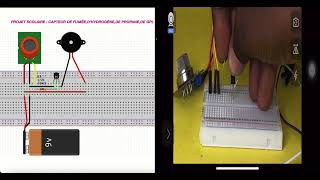 PROJET SCOLAIRE  CAPTEUR DE GAZ ET DE FUMÉE [upl. by Eagle]