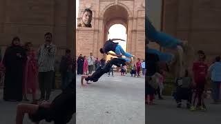 song flip stunt music backflip dance punjabisong remix dj funny [upl. by Ocinemod]