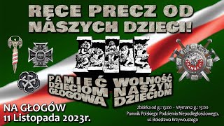 NA GŁOGÓW 11 Listopada 2023 Rodacy Kamraci [upl. by Rekyr]