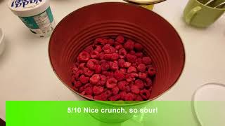 Review Nutristore Freeze Dried Raspberries Fruit 200g 25 year shelf life [upl. by Weikert140]