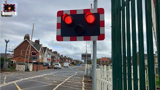 Redcar Redcar Lane Level Crossing North Yorkshire [upl. by Airtemed]