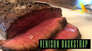 Pellet Grill Venison Backstrap  Smoked Elk Loin Recipe [upl. by Atims399]