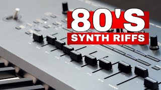 Most Iconic 80‘s Synth Riffs  Recreated on Korg Kronos [upl. by Selia]