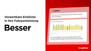 Webfleet AI Assistant in OptiDrive  Flottenmanagement mit generativer KI optimieren BetaTest [upl. by Anirbys]