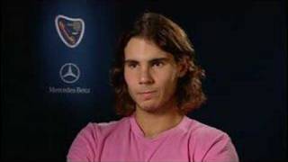 Tennis Masters Cup  Nadal interview 171107 [upl. by Eilsehc]