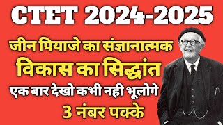 जीन प्याजे का संज्ञानात्मक विकास का सिद्धांत । theory of cognitive development  CTET 202425 [upl. by Nwotna]