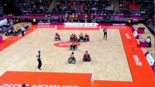 London 2012 Wheelchair Rugby  Sweden vs Canada [upl. by Ange]