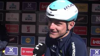 Matej Mohorič  Interview at the start  GentWevelgem 2024 [upl. by Nauqed]