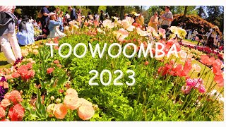 TOOWOOMBA CARNIVAL OF FLOWERS  RIDES FIREWORKS FOOD TOUR 2023 [upl. by Melodie991]