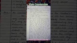 ViewCounterviewWriting Skill in EnglishClass 11Class 10Class 9 sscviralshortsshortsfeed [upl. by Hobey]