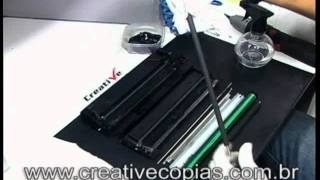 Video Aula Recarga do Toner Samsung ML1865W ML1865W ML1865 Toner D104S [upl. by Hwang]