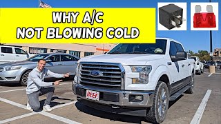 WHY FORD F150 F150 AC AIR CONDITIONER DOES NOT BLOW COLD COOL AIR 2015 2016 2017 [upl. by Arammahs]