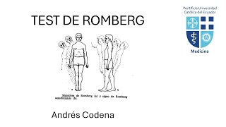 TEST DE ROMBERG [upl. by Sidwel]