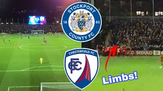 HUGE comeback in top of the table clash  Stockport County vs Chesterfield FC Match Day Vlog [upl. by Clercq]