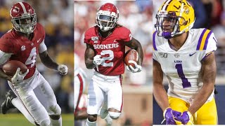 Top 10 Wide Receivers 20192020 Season in College Football [upl. by Schwinn]