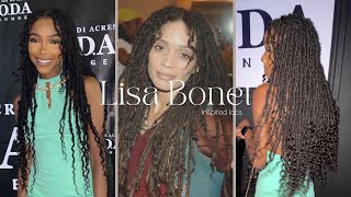 Lisa Bonet inspired locs Bohemian locs Goddess locs Gypsy locs with 100 human curly hair [upl. by Eladroc337]