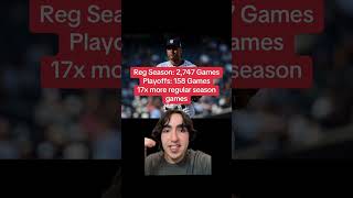 PLAYOFF STATS IN BASEBALL ARE MISLEADING shorts mlbplayoffs lebron jeter brady mlb nba nfl [upl. by Adnael]