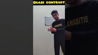 Example of quasi contract  law of contracts [upl. by Inram450]