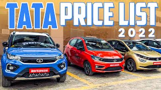 All Tata Cars In India 2022 Latest Price List🚙💨Ft Tata Nexon ev max Tata Altroz amp Tata Safari 🏷 [upl. by Brinna]