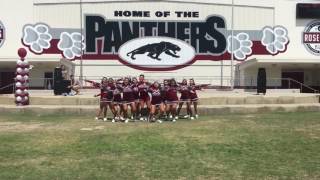 Rosemead High School Varsity Cheer 1617 🐾 Pep Rally [upl. by Ailen]