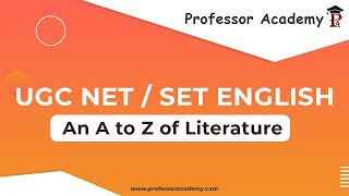 NET amp SET ENGLISH An A to Z of Literature Part 1 [upl. by Bal336]