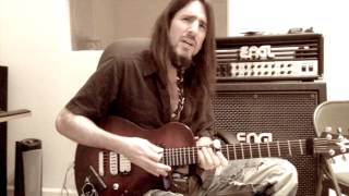 Bumblefoot recording lead guitars to song Women Rule the World [upl. by Bernita]