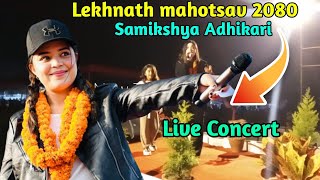 Samikshya Adhikari Live Performance At Lekhnath Mahotsav 2080 SamikshyaAdhikari [upl. by Nilo]