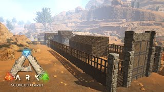 ARK Survival Evolved Scorched Earth สร้างบ้านให้ไดโนเสาร์ [upl. by Alorac]