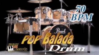 Pop Balada 70 bpm  Drum rhythm in ballad [upl. by Etnahc]