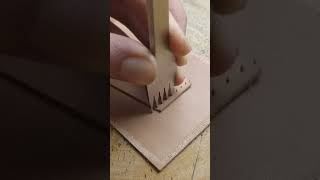 HANDMADE Leather Bifold Wallet  FREE PATTERN leather diy handmade wallet leathercraft [upl. by Ynor]