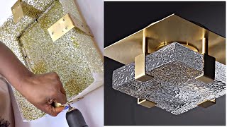 NEW DOLLAR TREE CEILING DUPE HOW TO MAKE YOUR HOME LOOK EXPENSIVE SERIES [upl. by Marelda]