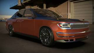 The new Volga 2018 sedan project by Sergey Barinov [upl. by Porcia807]