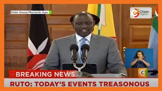 President Ruto addresses the Nation after protesters storm Parliament [upl. by Ivor]