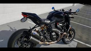 Ducati Monster 1200 R  Termignoni Exhaust amp Rizoma Upgrades [upl. by Nylidnam]