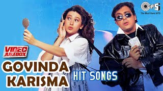 Govinda amp Karisma Kapoor Super Hit Songs  Video Jukebox  90s Hits  Govinda Karisma Dance Hits [upl. by Ynohtnaed]