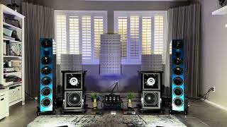 Sound Demo  Electronic Bass  GRResearch NXOtica Rythmik Open Baffle HFrame Subwoofers [upl. by Nnilsia677]