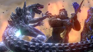 Kong vs Zilla  GodzillaMonsterVerse Fight Animation [upl. by Twelve423]