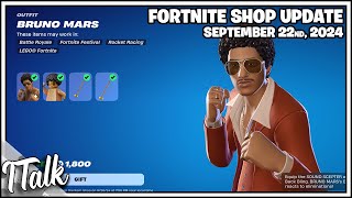 BRUNO MARS IS BACK Fortnite Item Shop September 22nd 2024 Fortnite Chapter 5 [upl. by Hannahc]