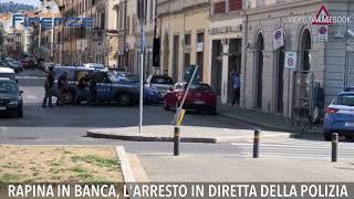 Rapina in banca spettacolare arresto della Polizia [upl. by Westbrook]