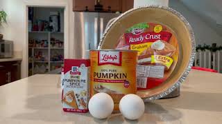 Recipe of the week Easy pumpkin pie recipe [upl. by Eldreeda707]