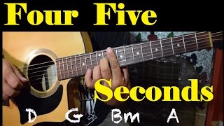 FourFiveSeconds  Guitar Tutorial Rihanna Kanye Paul McCartney [upl. by Dolphin994]