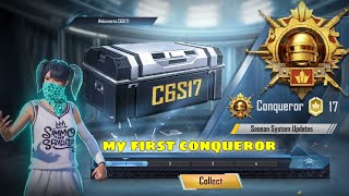 C6S16 my first conqueror collect entry bgmi 😇❤ [upl. by Ocker]