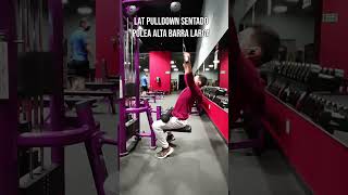 Lat pulldown sentado polea alta barra larga prona [upl. by Mable]