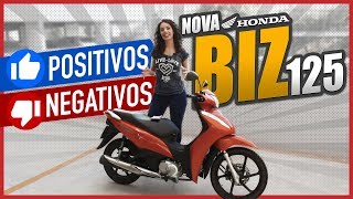 TESTE BIZ 125  REVIEW MOTO BIZ  Pontos positivos e negativos  MotoPlay [upl. by Jochebed432]