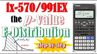 F Distribution  The pvalue fx570991EX [upl. by Muhan]