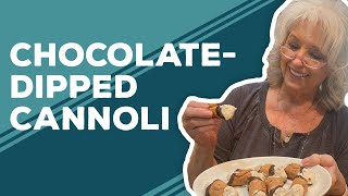 Quarantine Cooking ChocolateDipped Cannoli Recipe [upl. by Akinirt]